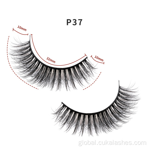 Short Eyelashes short fluffy fake eyelashes 8mm 3d lashes Supplier